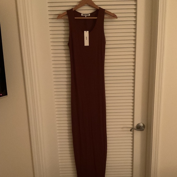Joah Brown Flexrib Dress Oxblood Small NWT - Picture 2 of 4